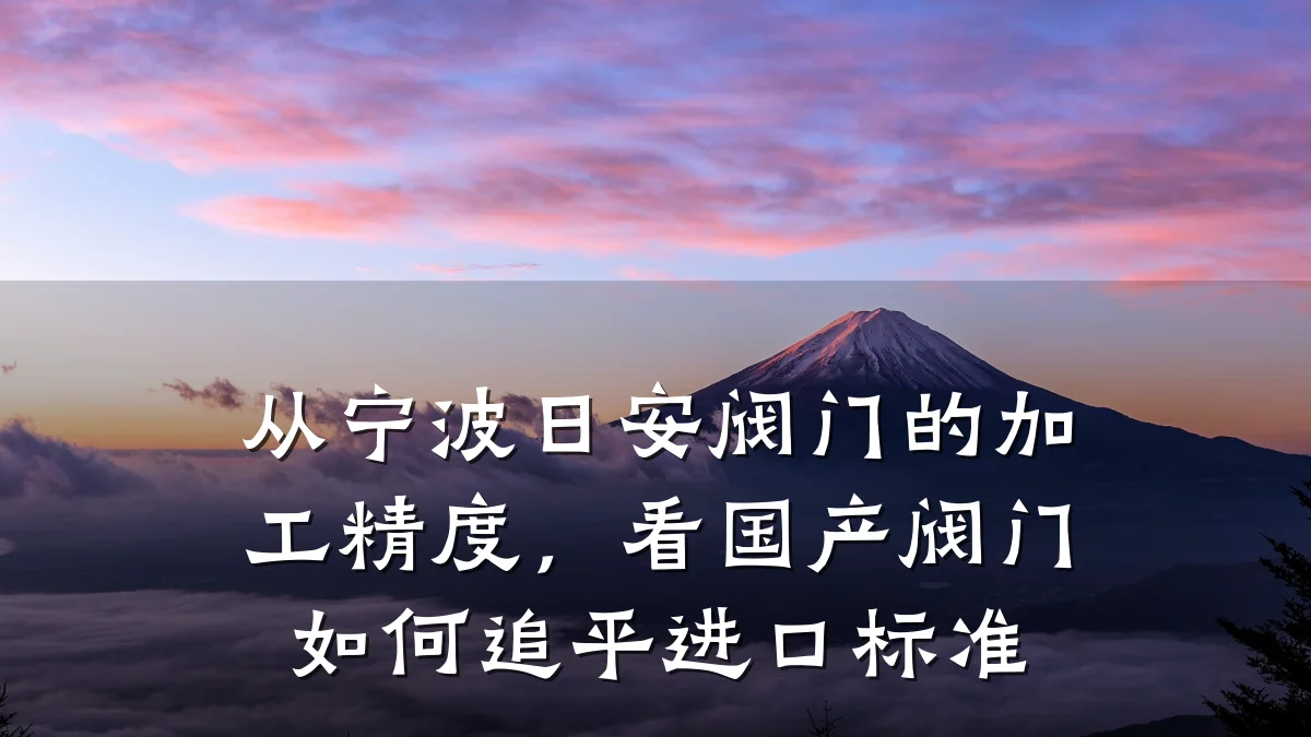 从宁波日安阀门的加工精度,看国产阀门如何追平进口标准