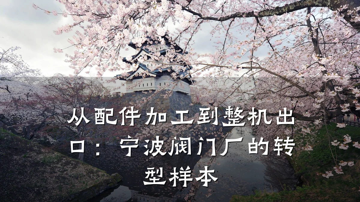 从配件加工到整机出口:宁波阀门厂的转型样本