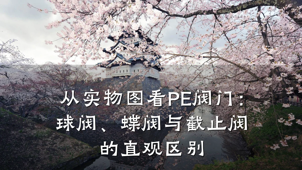 从实物图看PE阀门:球阀、蝶阀与截止阀的直观区别