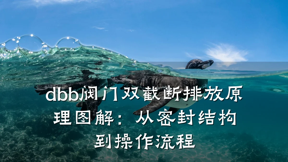 dbb阀门双截断排放原理图解:从密封结构到操作流程