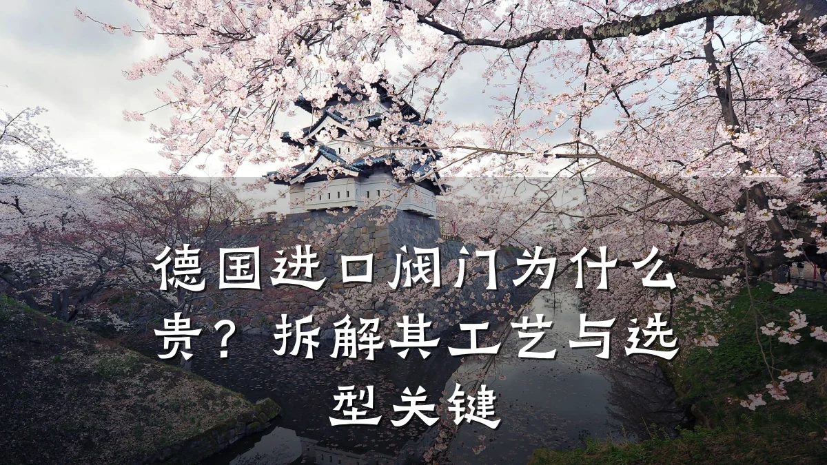 德国进口阀门为什么贵?拆解其工艺与选型关键