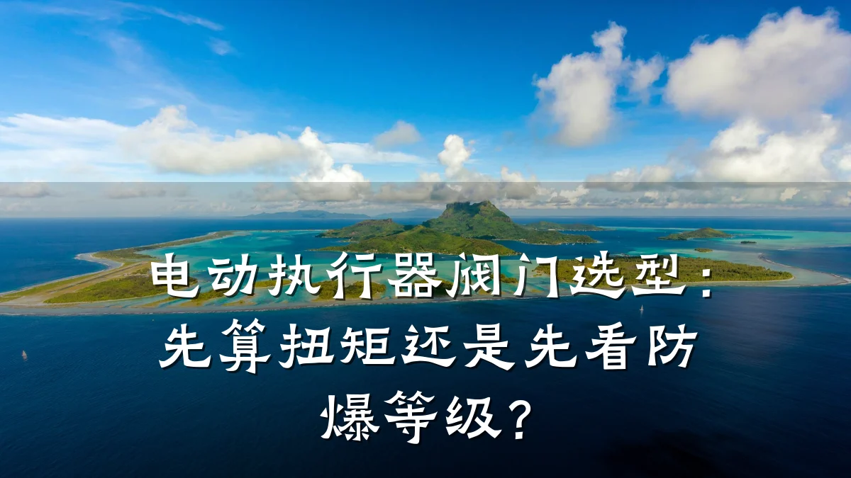 电动执行器阀门选型:先算扭矩还是先看防爆等级?