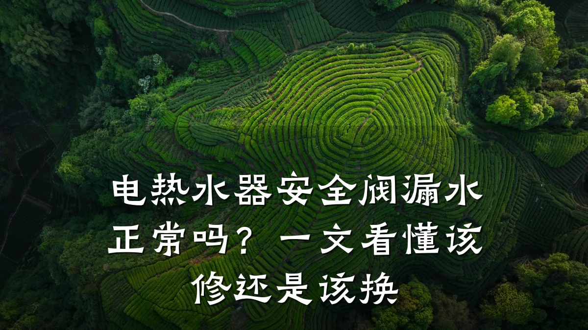 电热水器安全阀漏水正常吗?一文看懂该修还是该换