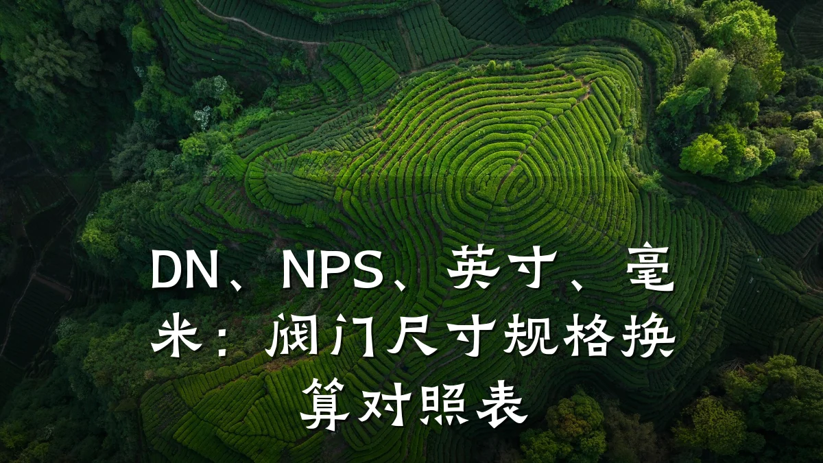 DN、NPS、英寸、毫米:阀门尺寸规格换算对照表