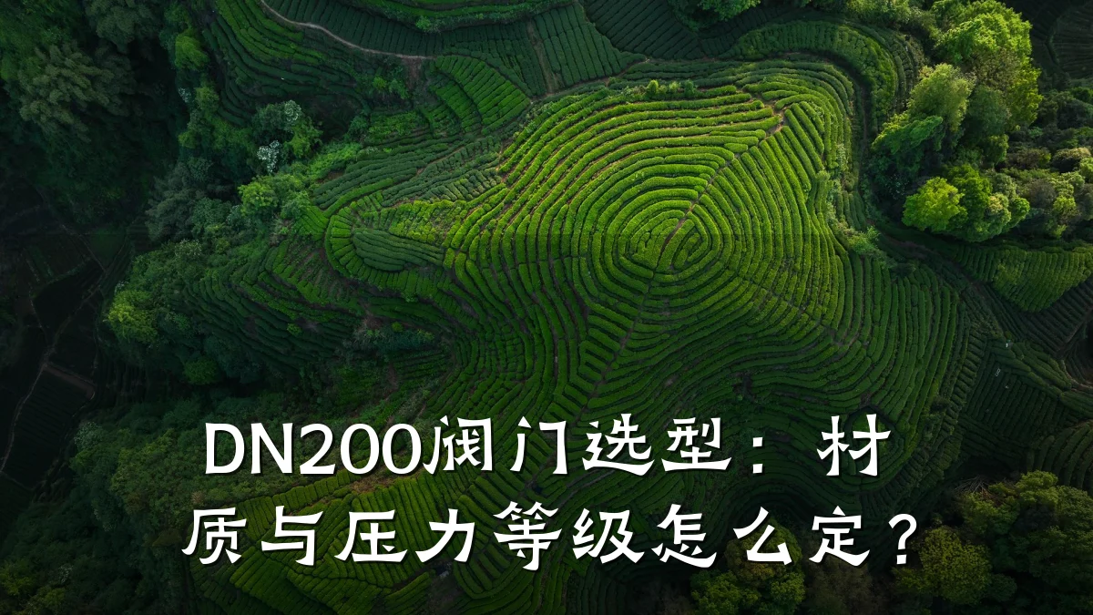 DN200阀门选型:材质与压力等级怎么定?