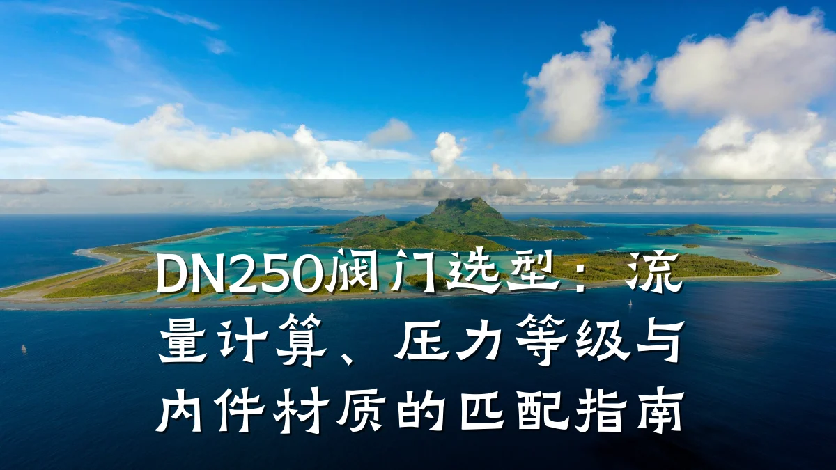 DN250阀门选型:流量计算、压力等级与内件材质的匹配指南
