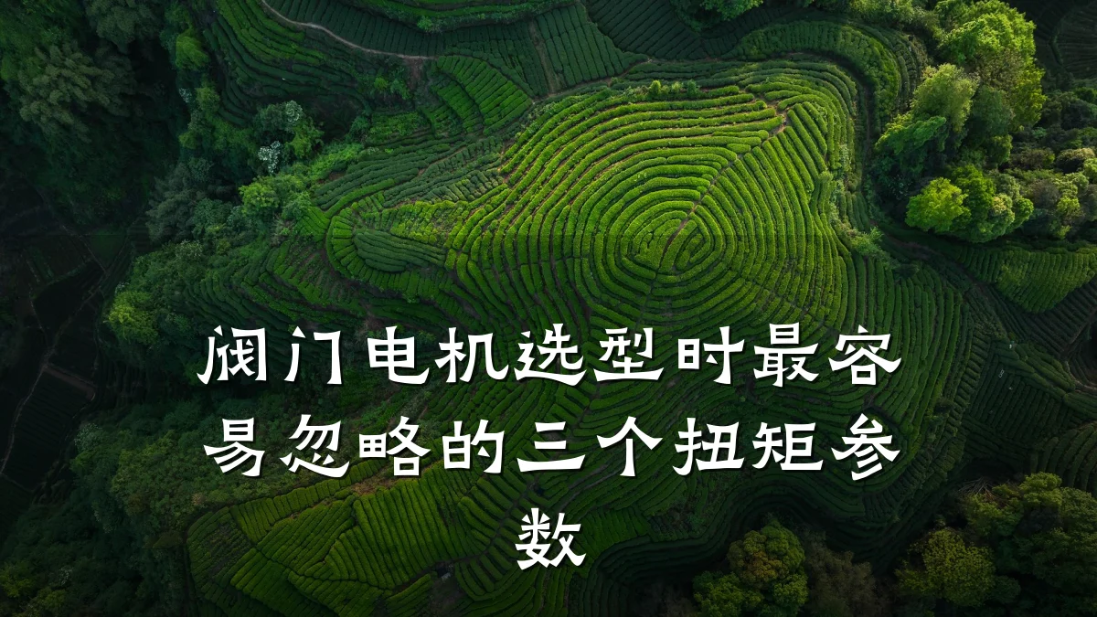 阀门电机选型时最容易忽略的三个扭矩参数