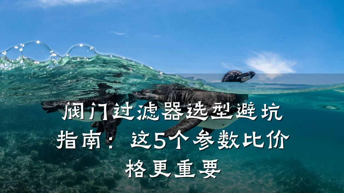 阀门过滤器选型避坑指南:这5个参数比价格更重要