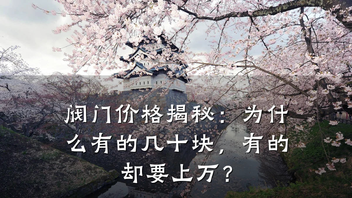 阀门价格揭秘:为什么有的几十块,有的却要上万?