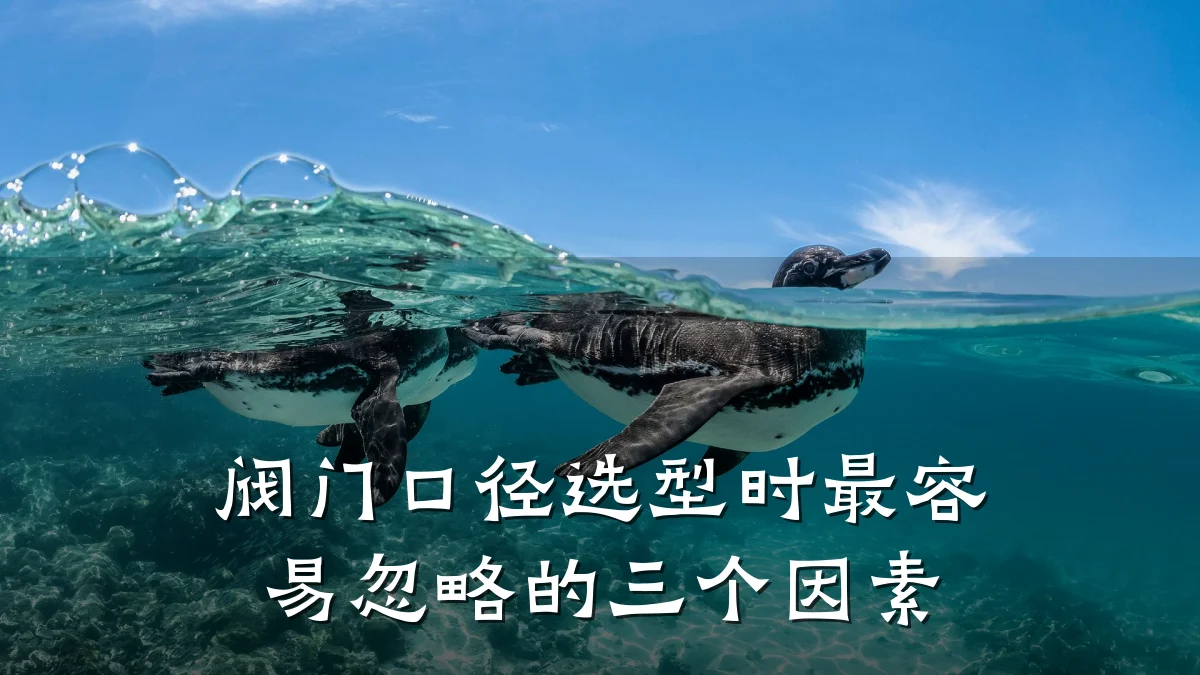 阀门口径选型时最容易忽略的三个因素