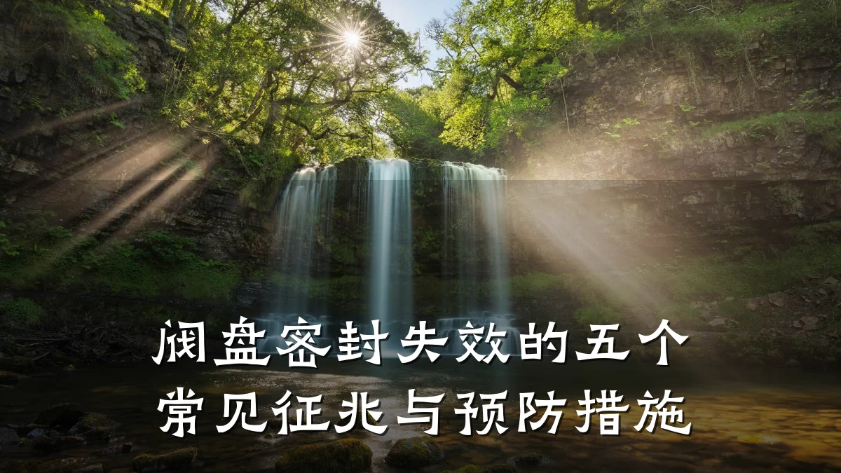 阀盘密封失效的五个常见征兆与预防措施