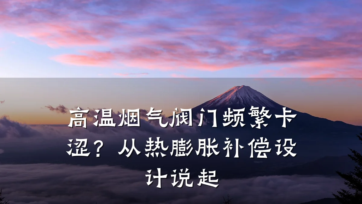 高温烟气阀门频繁卡涩?从热膨胀补偿设计说起