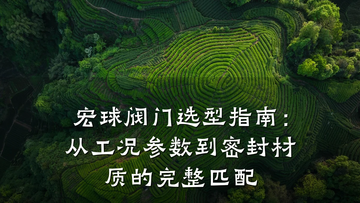 宏球阀门选型指南:从工况参数到密封材质的完整匹配