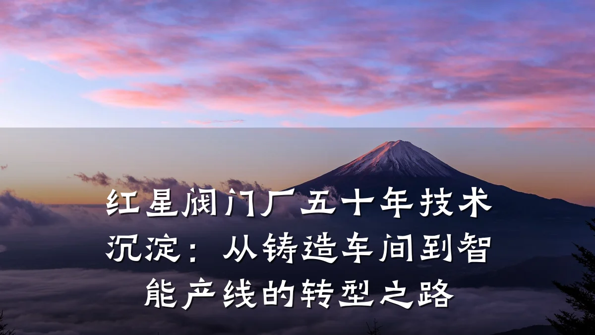 红星阀门厂五十年技术沉淀:从铸造车间到智能产线的转型之路