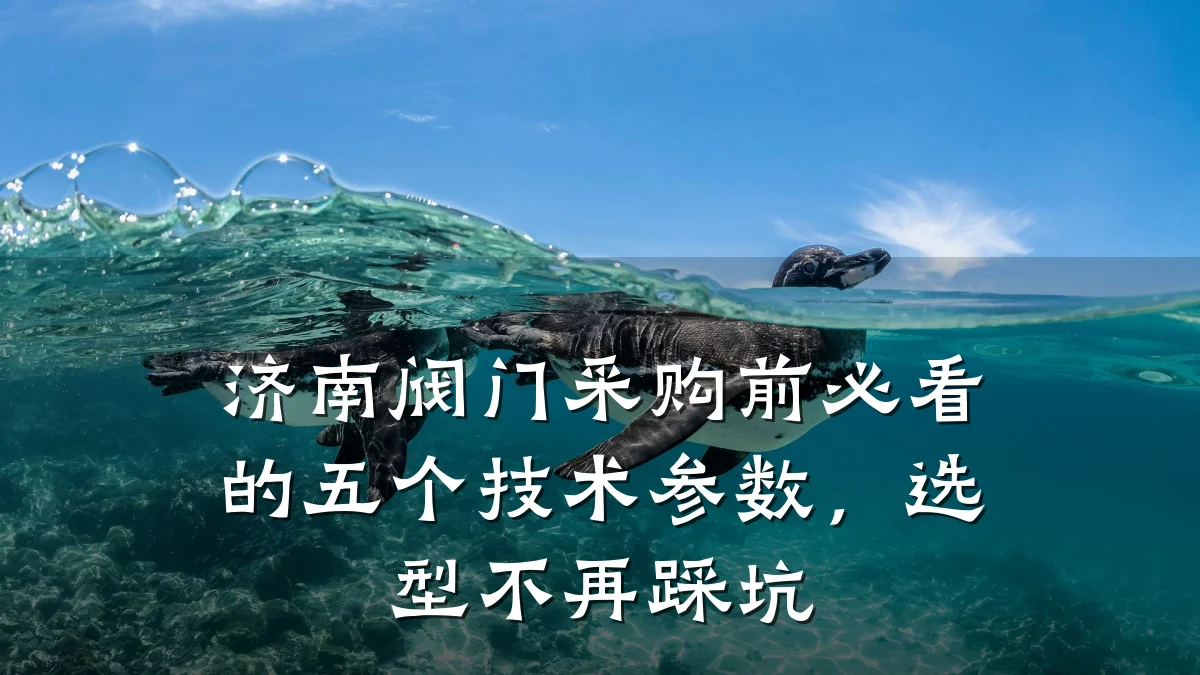 济南阀门采购前必看的五个技术参数,选型不再踩坑
