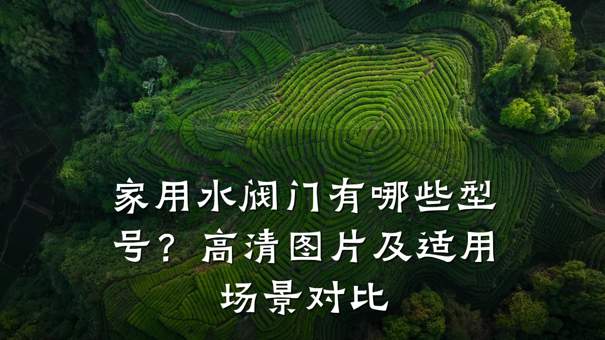 家用水阀门有哪些型号?高清图片及适用场景对比