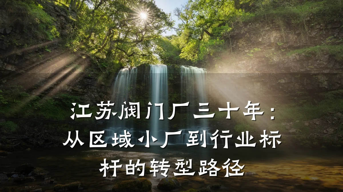 江苏阀门厂三十年:从区域小厂到行业标杆的转型路径