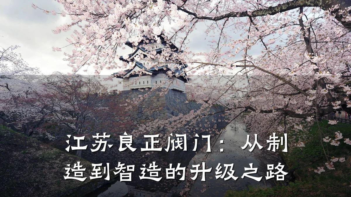 江苏良正阀门:从制造到智造的升级之路