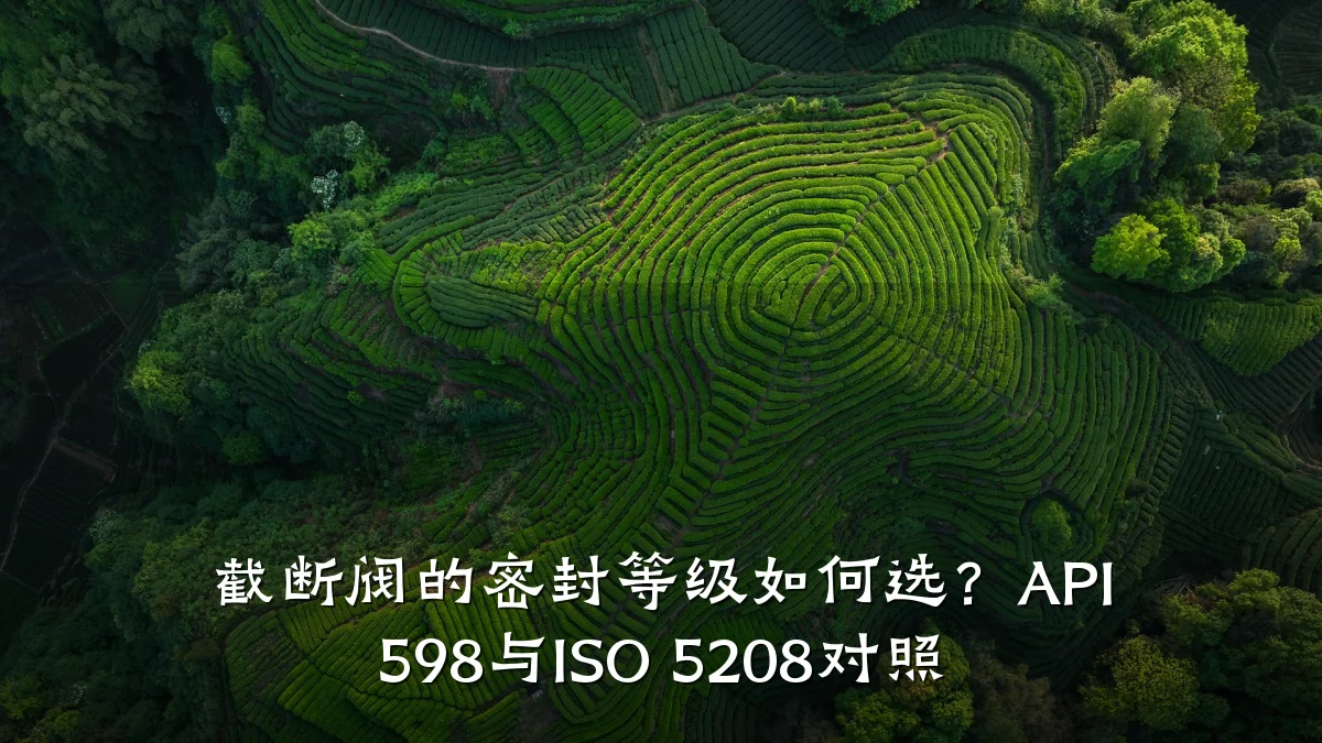 截断阀的密封等级如何选？API 598与ISO 5208对照