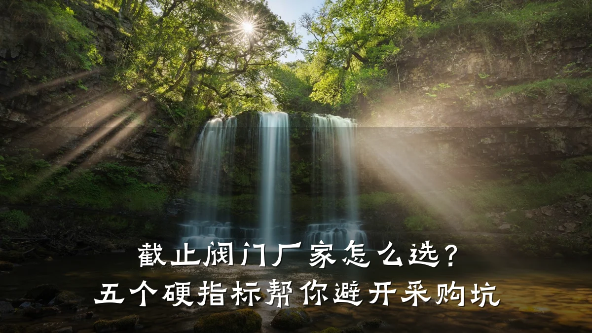 截止阀门厂家怎么选? 五个硬指标帮你避开采购坑