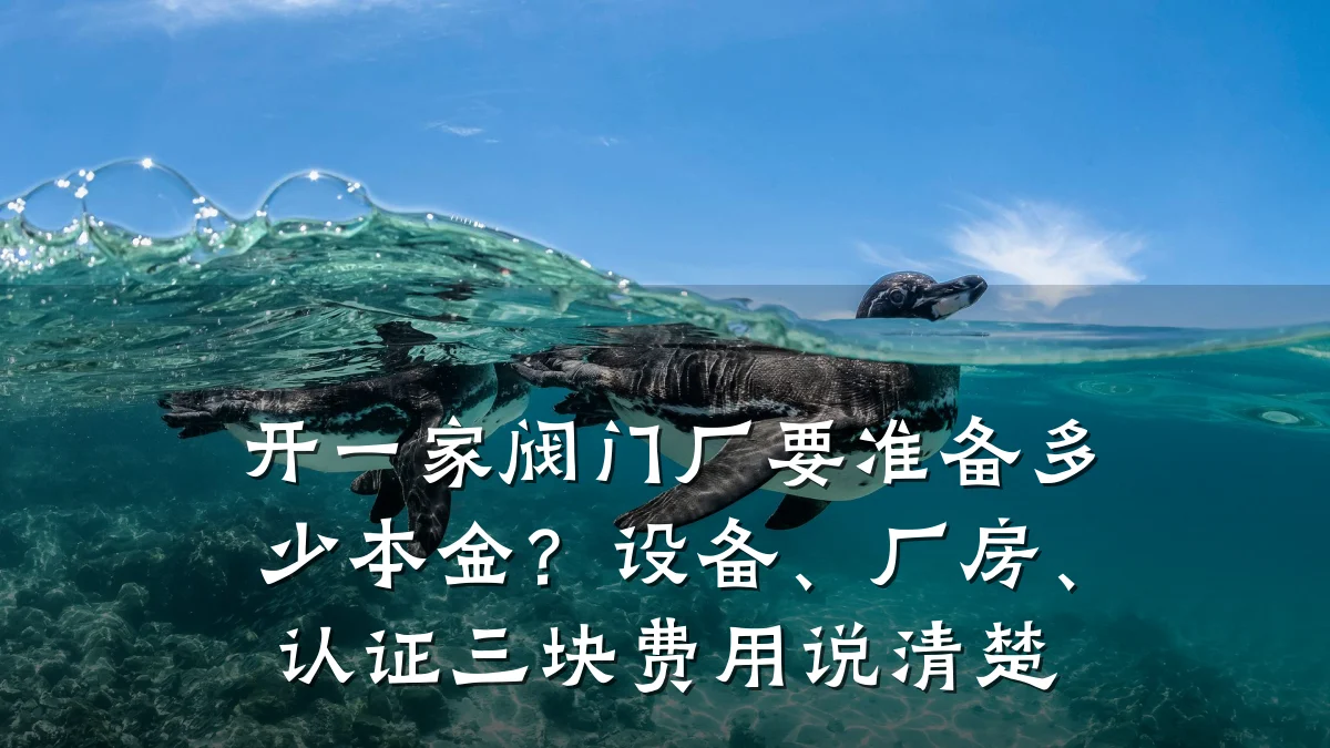 开一家阀门厂要准备多少本金?设备、厂房、认证三块费用说清楚