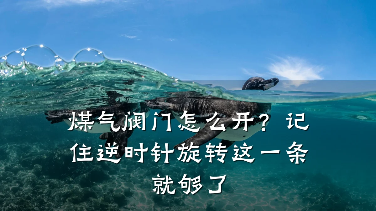 煤气阀门怎么开?记住逆时针旋转这一条就够了