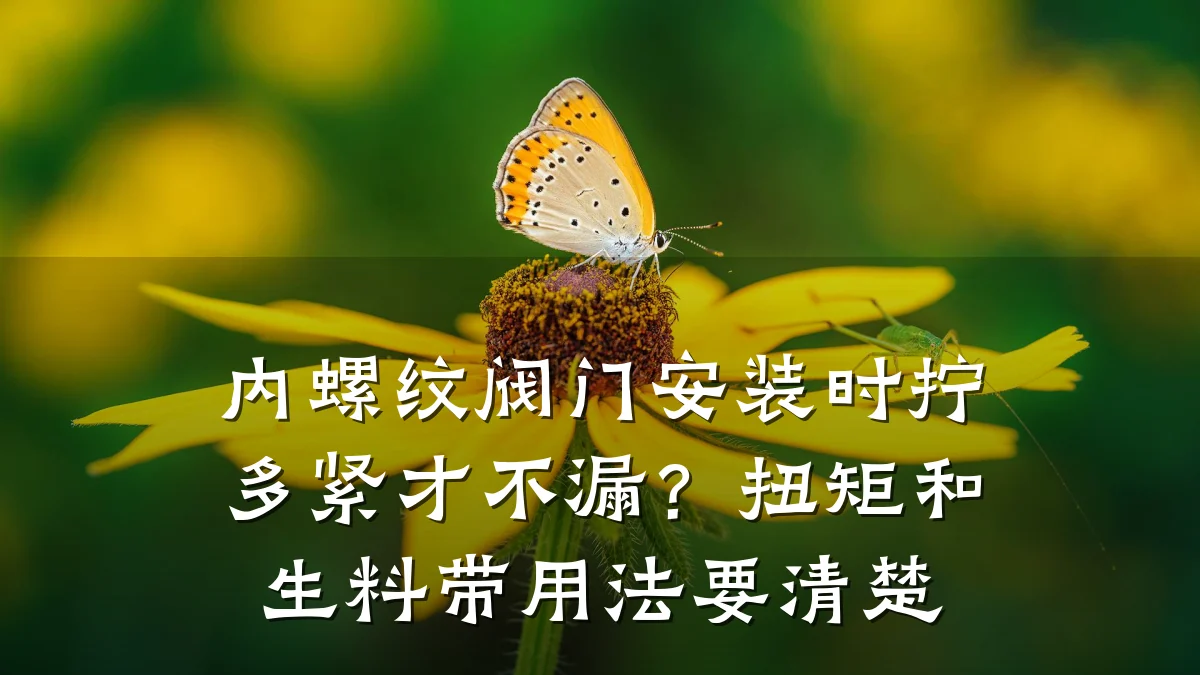 内螺纹阀门安装时拧多紧才不漏？扭矩和生料带用法要清楚
