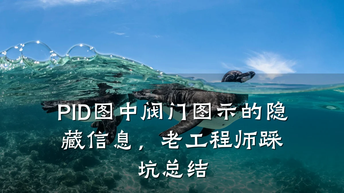 PID图中阀门图示的隐藏信息,老工程师踩坑总结