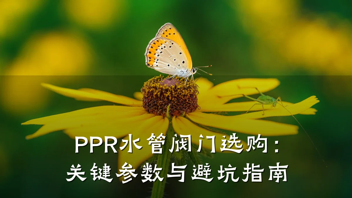 PPR水管阀门选购:关键参数与避坑指南