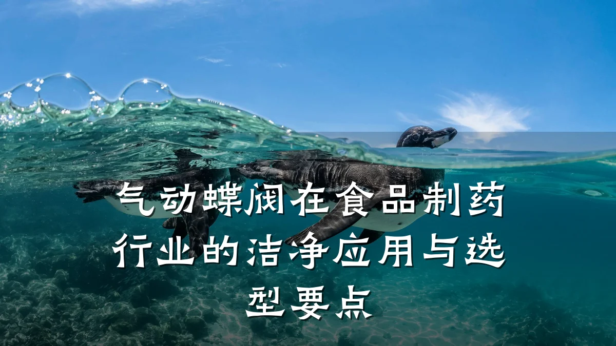 气动蝶阀在食品制药行业的洁净应用与选型要点