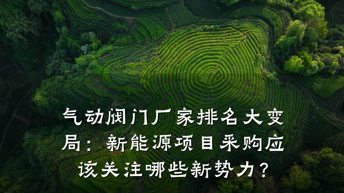 气动阀门厂家排名大变局:新能源项目采购应该关注哪些新势力?