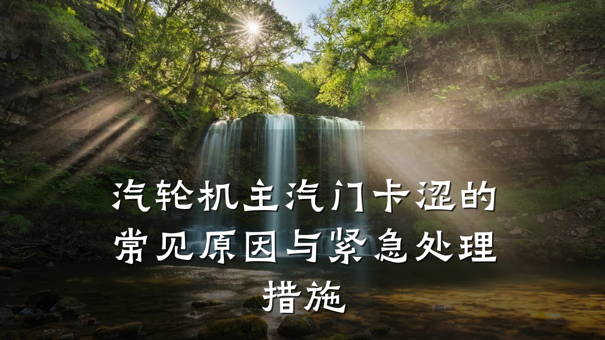 汽轮机主汽门卡涩的常见原因与紧急处理措施