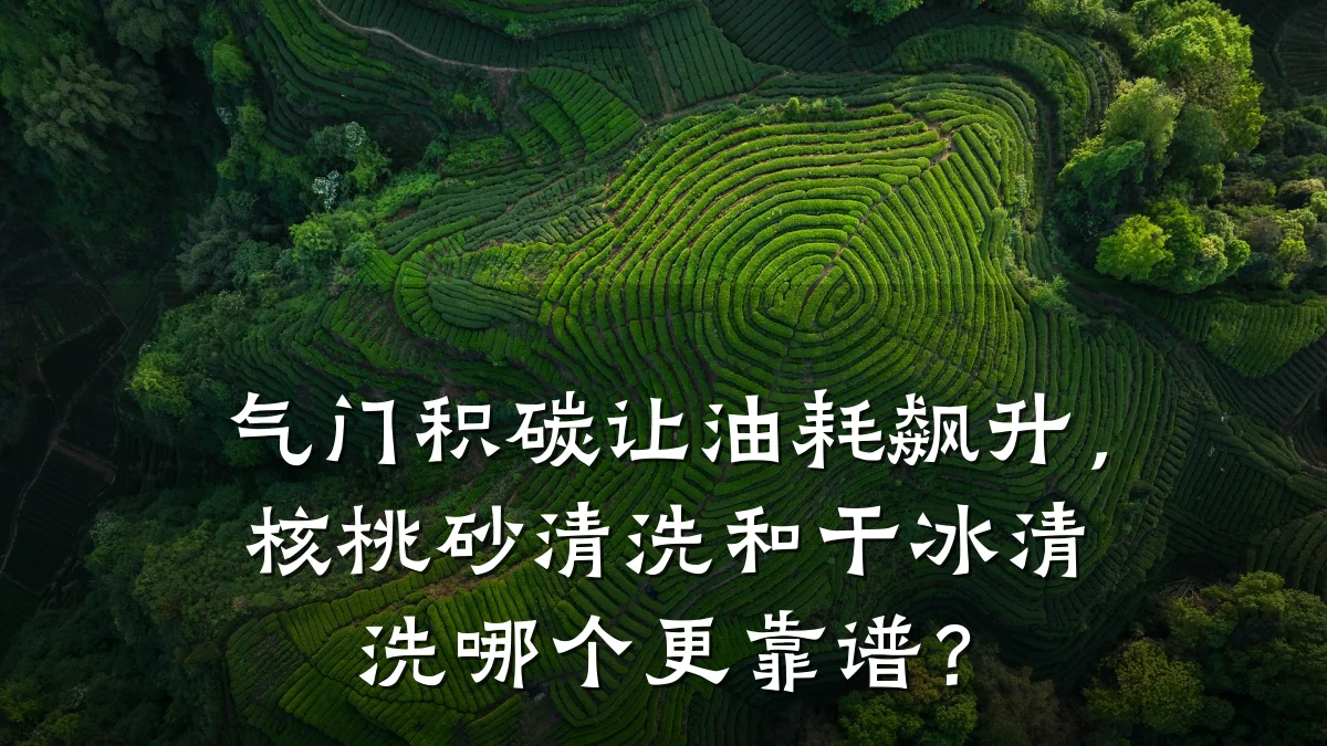 气门积碳让油耗飙升,核桃砂清洗和干冰清洗哪个更靠谱?