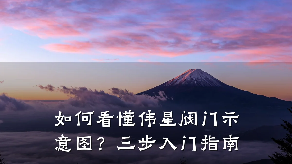 如何看懂伟星阀门示意图?三步入门指南