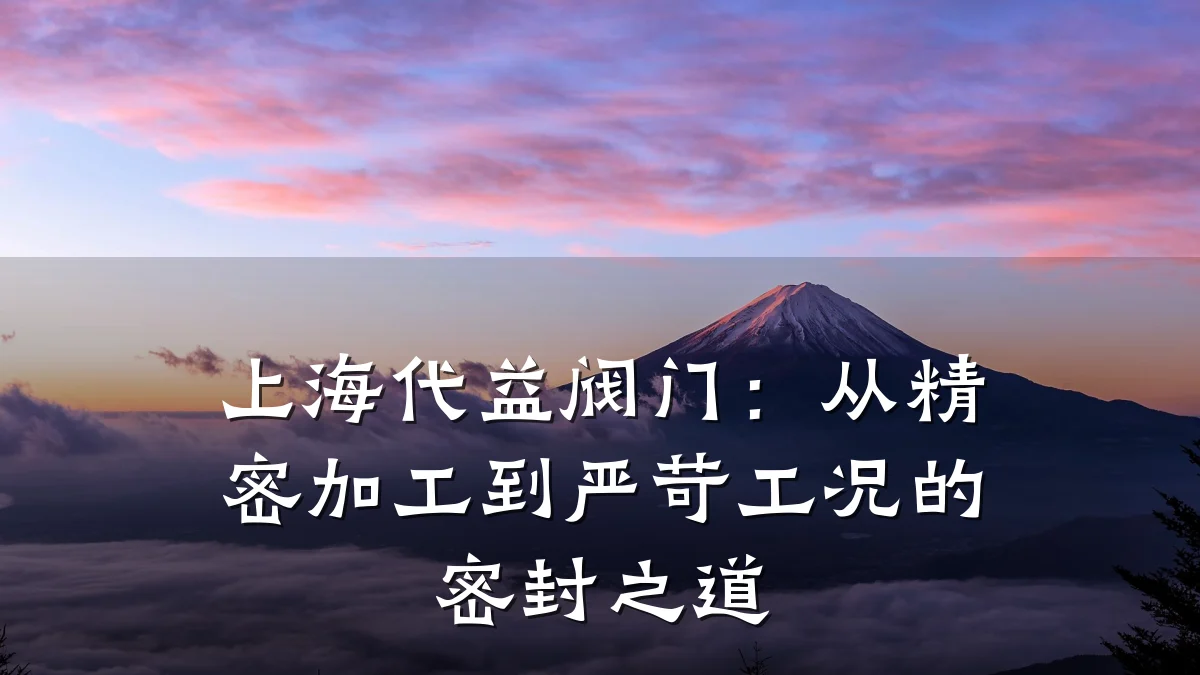 上海代益阀门:从精密加工到严苛工况的密封之道