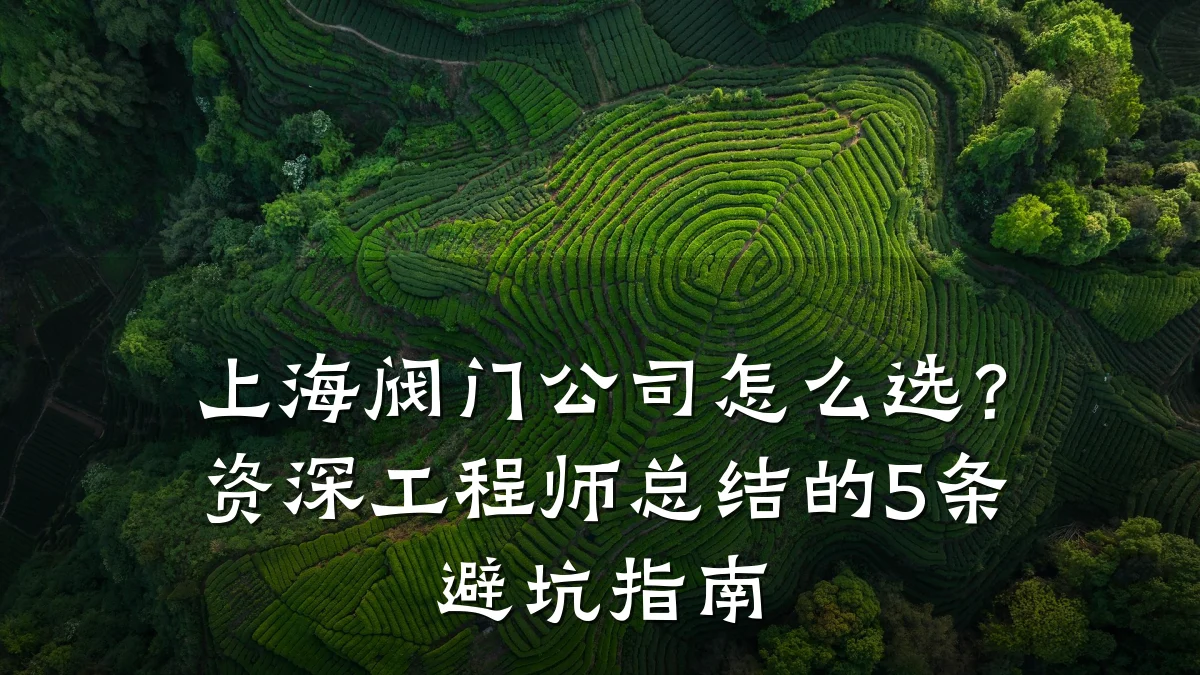 上海阀门公司怎么选?资深工程师总结的5条避坑指南