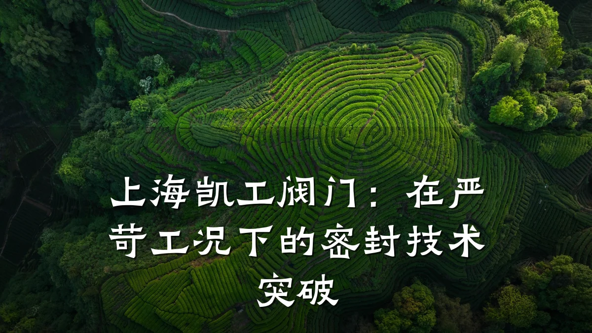 上海凯工阀门:在严苛工况下的密封技术突破