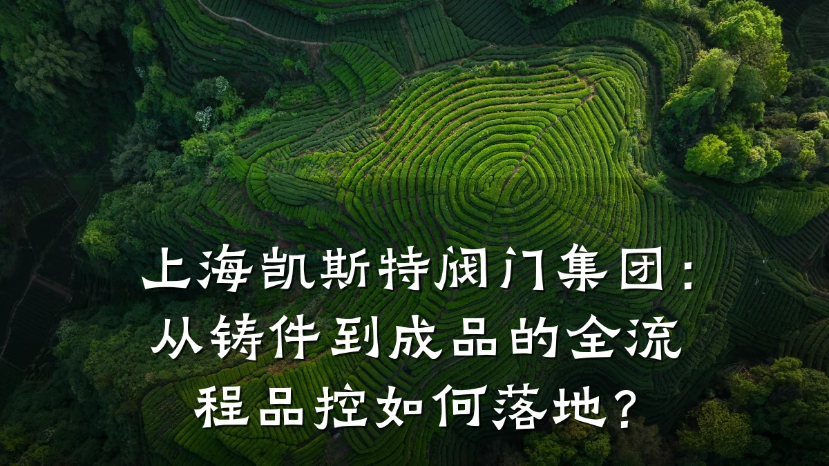 上海凯斯特阀门集团:从铸件到成品的全流程品控如何落地?