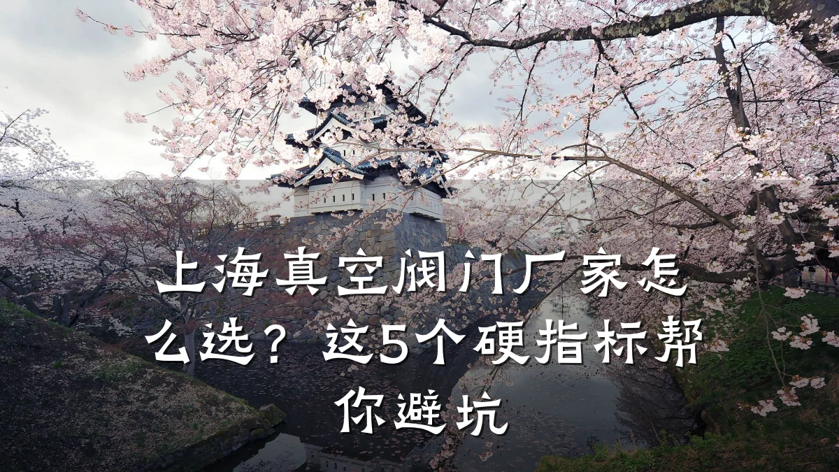上海真空阀门厂家怎么选?这5个硬指标帮你避坑