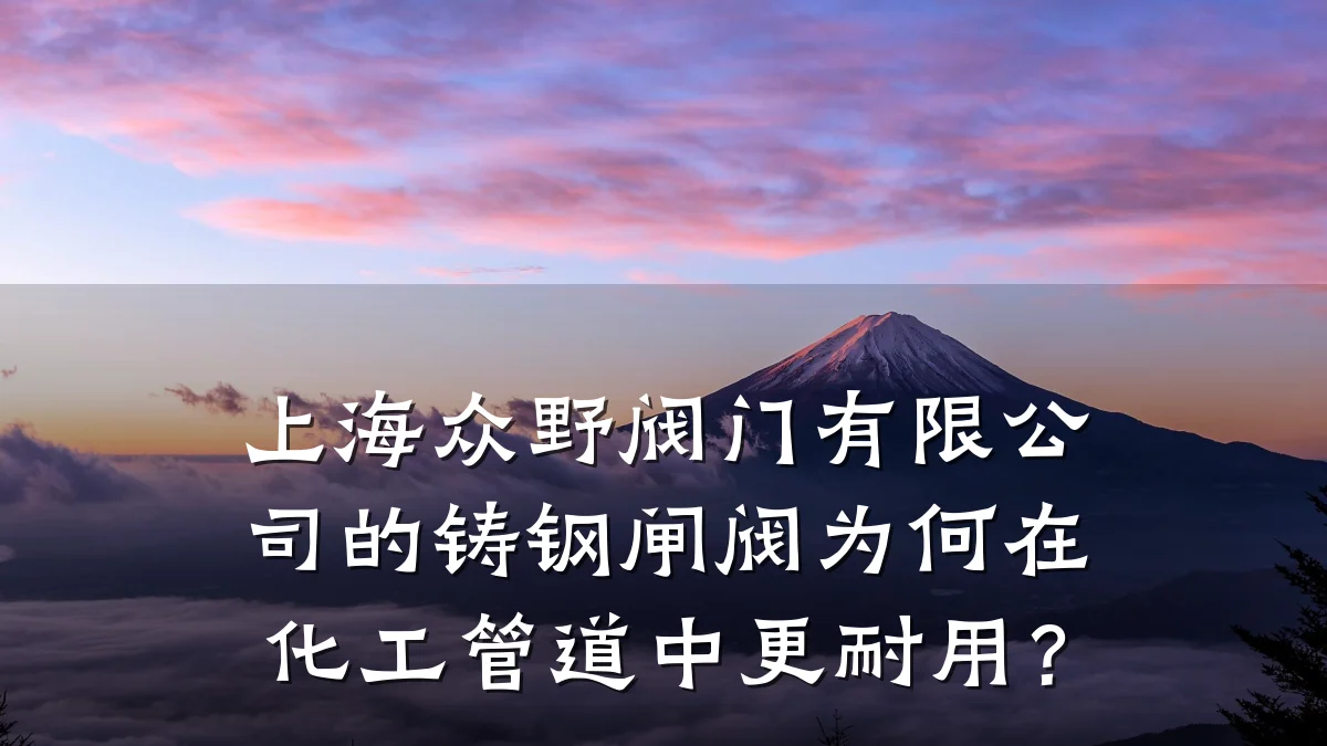 上海众野阀门有限公司的铸钢闸阀为何在化工管道中更耐用?