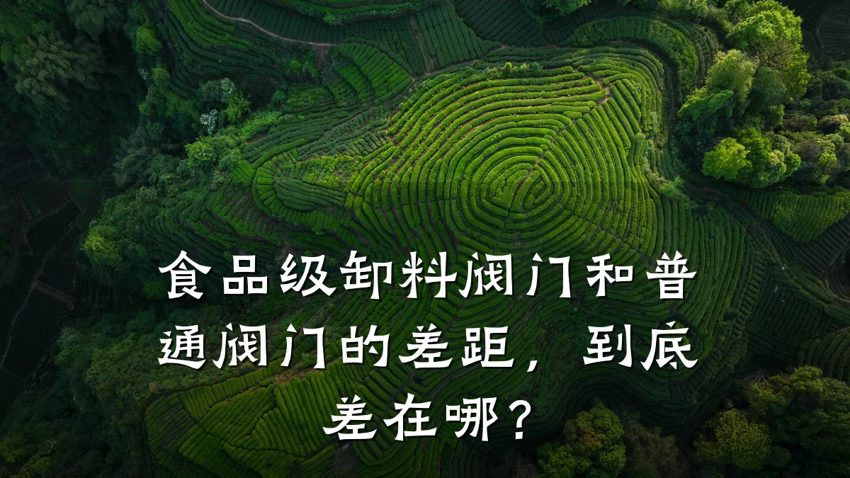 食品级卸料阀门和普通阀门的差距,到底差在哪?