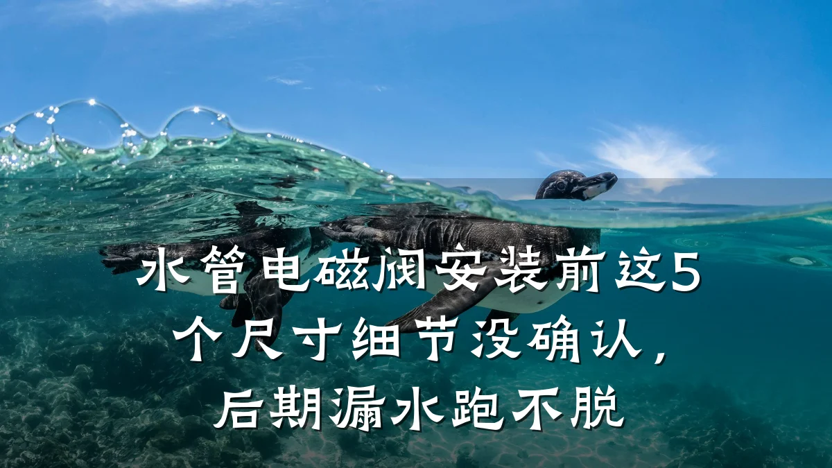 水管电磁阀安装前这5个尺寸细节没确认,后期漏水跑不脱