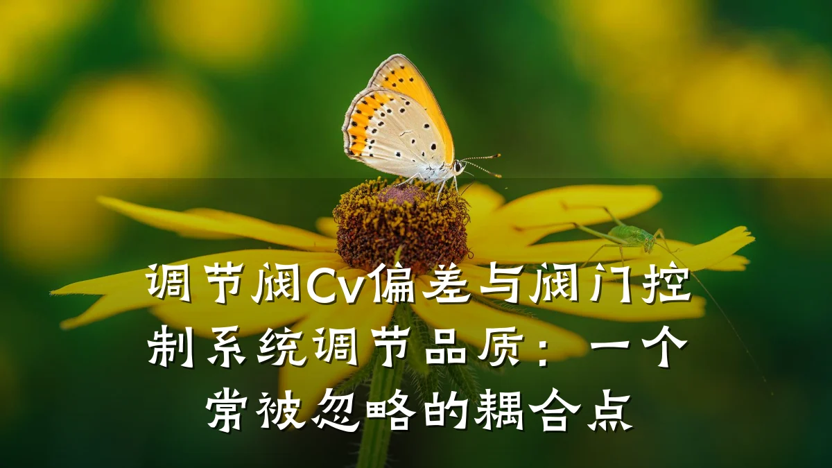 调节阀Cv偏差与阀门控制系统调节品质:一个常被忽略的耦合点