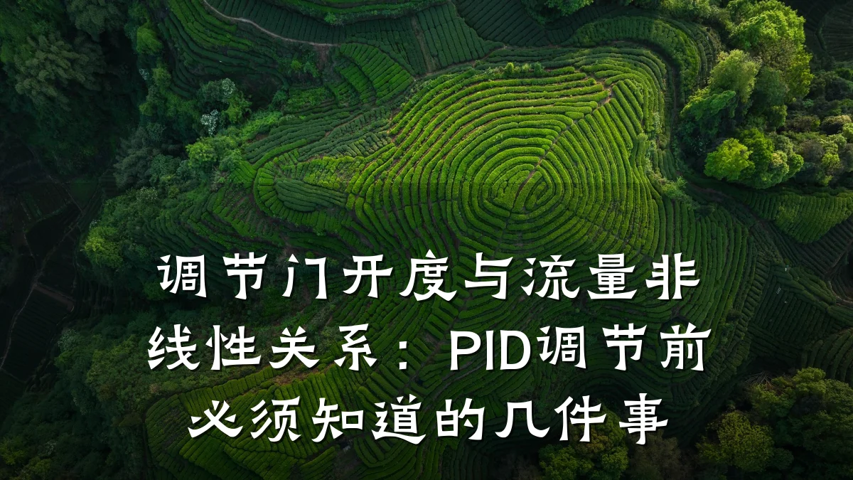 调节门开度与流量非线性关系:PID调节前必须知道的几件事