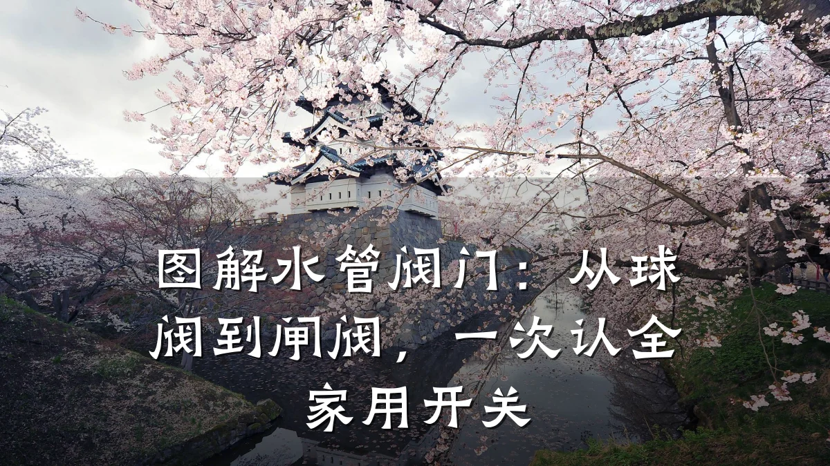 图解水管阀门:从球阀到闸阀,一次认全家用开关
