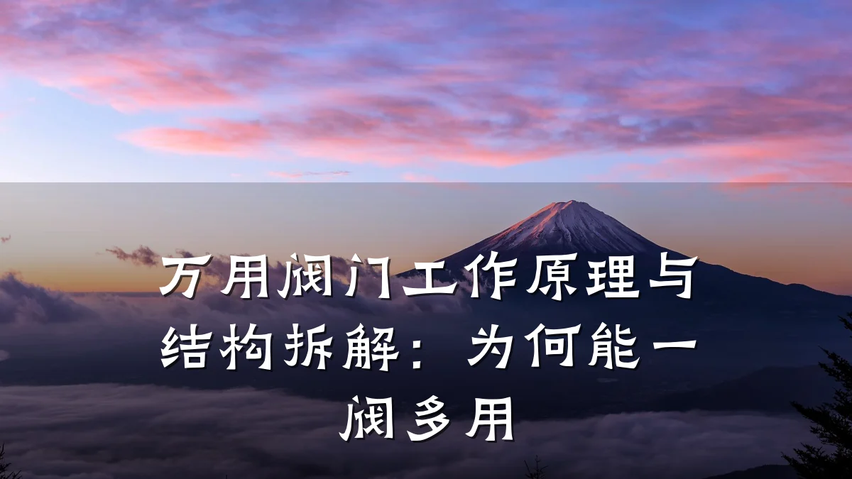 万用阀门工作原理与结构拆解:为何能一阀多用