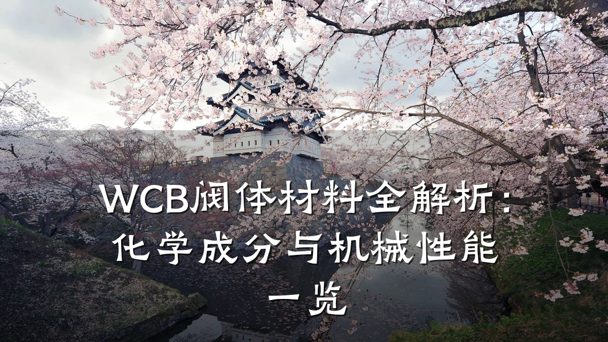 WCB阀体材料全解析:化学成分与机械性能一览
