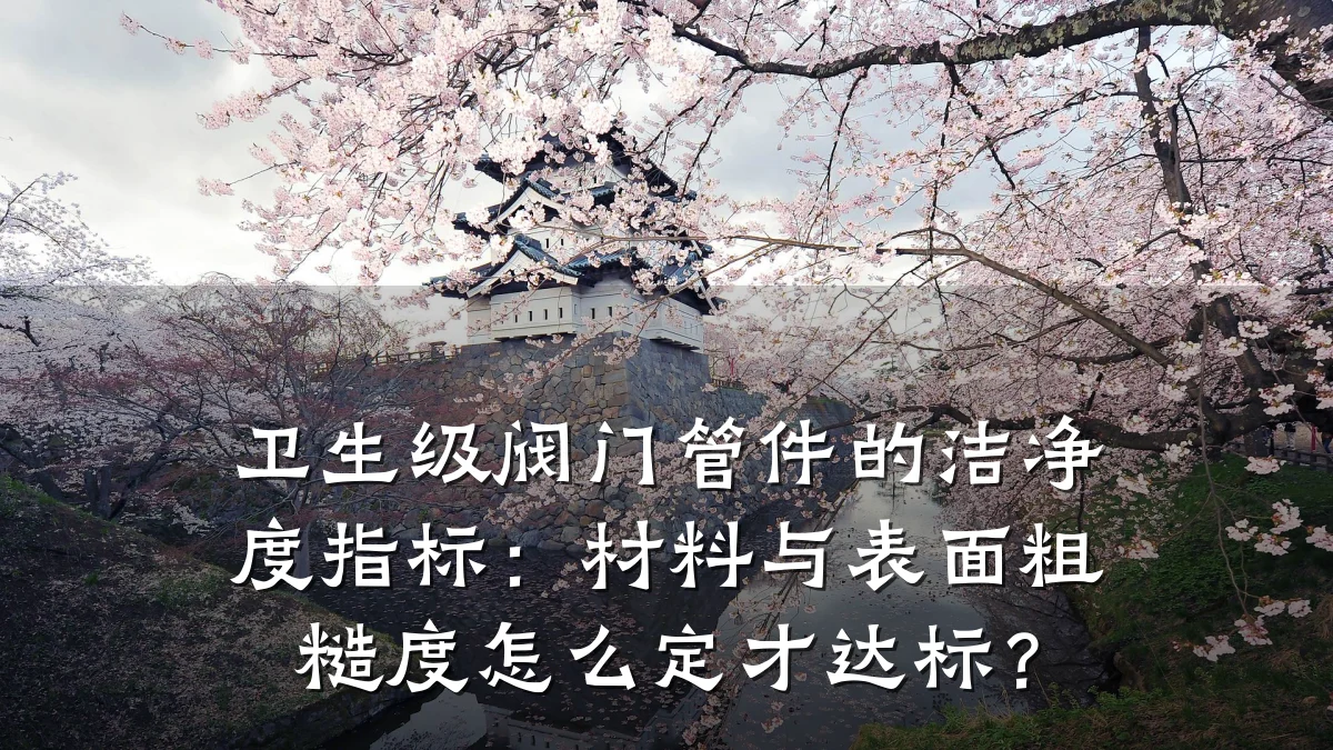 卫生级阀门管件的洁净度指标:材料与表面粗糙度怎么定才达标?