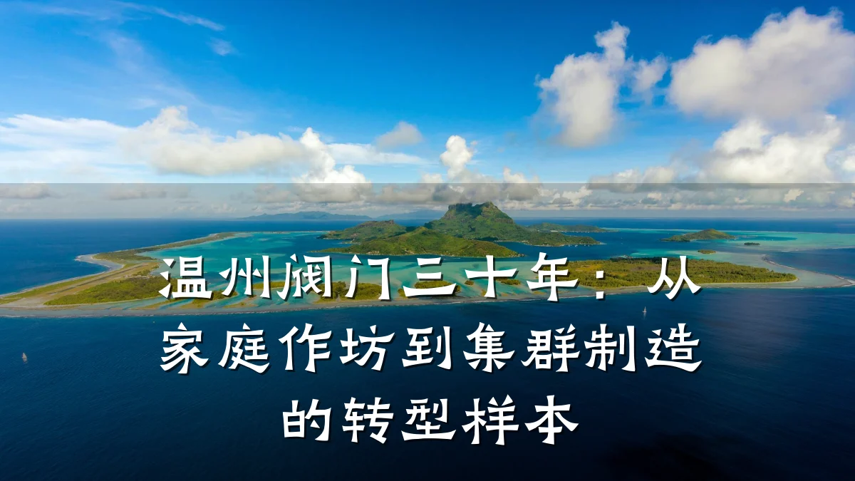温州阀门三十年:从家庭作坊到集群制造的转型样本