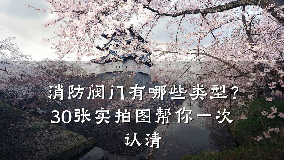消防阀门有哪些类型?30张实拍图帮你一次认清